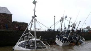 Sinking trawler