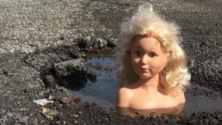 dolls heads used to lobby swindon pothole repairs - fortnite addiction or amusement by kimberly crouch english oh my