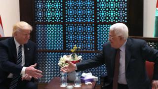 Trump Meets Palestinian Leader Abbas In West Bank - BBC News