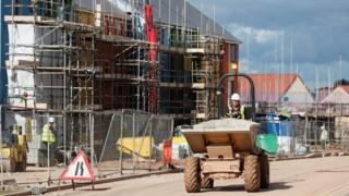 Houses under construction in Bristol