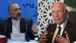 سرتاج عزیز او حنیف اتمر