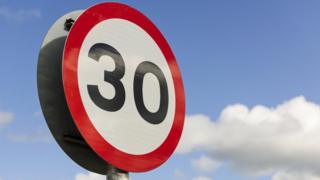 30mph limit sign