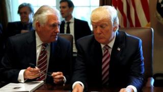 Rex Tillerson ve Donald Trump