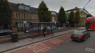 Bus stop in Parnell road