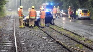 Tram crash