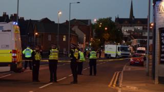 Police presence in Wakefield city centre