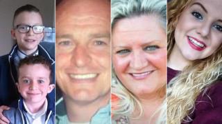 The five victims of the drowning tragedy