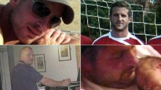 (clockwise from top left) Daniel Hazelton, Adam Taylor, Thomas Hazelton, Peter Johnson