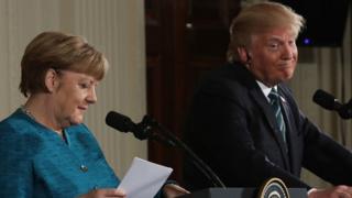 Ангела Меркель, Дональд Трамп