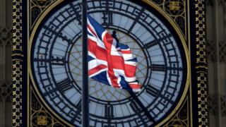 英国国旗和大本钟
