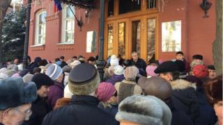 Акция протеста у астраханского парламента