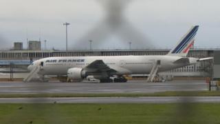 Air France jet at Prestwick