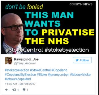 An image of Paul Nuttall, one of the images that's circulating among a network of co-ordinated anti-UKIP Twitter accounts