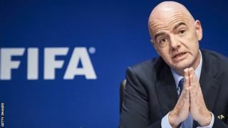 Infantino yatowe mu kwezi kwa Kabiri ku ya 26