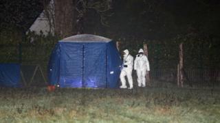 Forensic investigators have been deployed to examine the scene