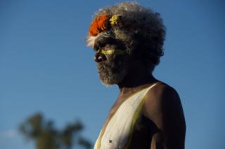 A community leader from Arnhem Land at the opening ceremony