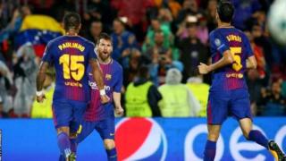 Messi afunga bao la 100, huku Barcelona ikiilaza Olympiakos