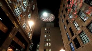 'The Reflektor' by Studio Roso on display in Carlton Street