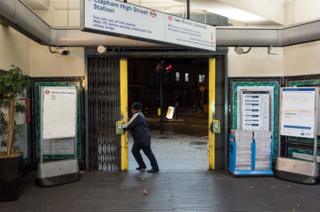 Tube station opening