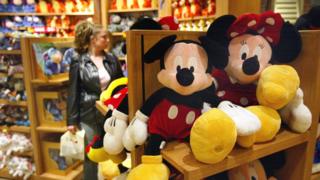Juguetes de Mickey y Minnie Mouse