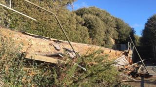 Zigzag path at Highcliffe Castle
