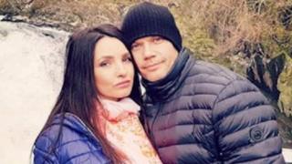 Maryna Kavaliauske with husband Giedrius