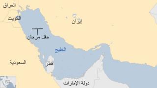موقع حقل مرجان