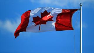 A Canadian flag