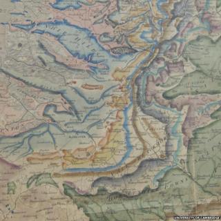 Mendip Hills, William Smith's 1815 Geological Map of England and Wales