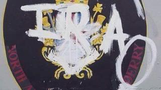Graffiti on mural