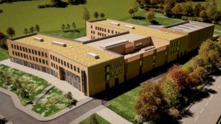 Artist's impression of school