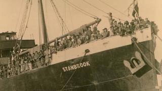 The SS Stanbrook bursting with Spanish refugees in 1939