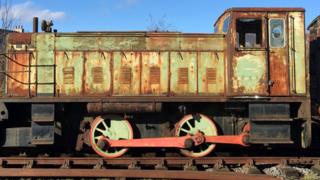 Vandalised train
