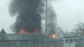 Fire at Stobhill hospital