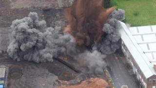 Bomb explodes