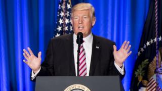 El presidente de Estados Unidos, Donald Trump