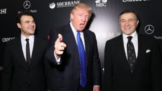 Эмин (слева) и Арас Агаларов вместе с Дональдом Трампом