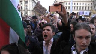Протесты в Будапеште
