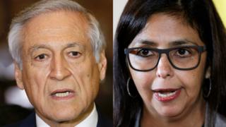 Cancilleres de Chile y Venezuela