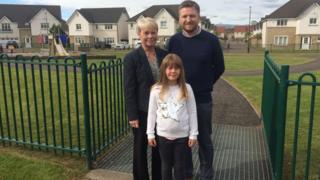 Christine Campbell, Scott Jack and Lucy Jack