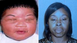 Kamiyah Mobley lokacin tana jaririya da matar da aka kama Gloria Williams