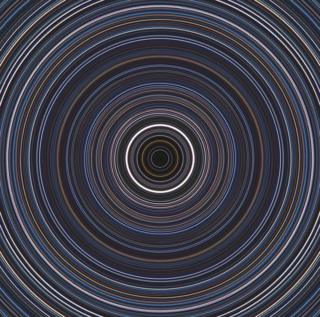 An image of the stars tracked over the course of a day.
