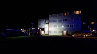 Emergency services at Greenlawns flats