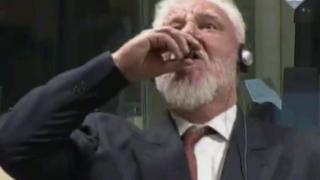 Slobodan Praljak in court docket at The Hague, 29 November