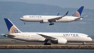 Avión de United Airlines