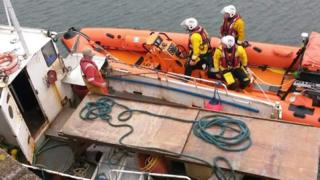 Fishing boat rescue
