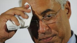 Socialist leader Antonio Costa after losing the election on 4 October
