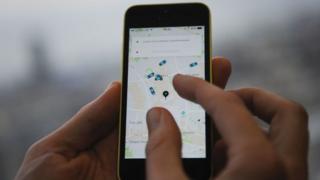 uber app on iPhone