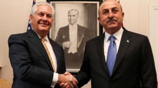 ABD Dışişleri Bakanı Rex Tillerson ve Dışişleri Bakanı Mevlüt Çavuşoğlu