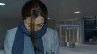 Cho Hyun-min, a senior vice president at Korean Air Lines and a daughter of its chairman Cho Yang-ho, arrives at Incheon International Airport in Incheon, South Korea.